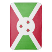 Große Badematte mit Flagge Burundis (Vorderseite Vertikal)