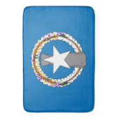 Große Badematte mit Flagge der Mariana-Inseln, USA (Vorderseite Vertikal)