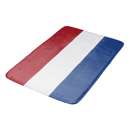 Große Badematte mit Flagge der Niederlande (Schrägansicht)