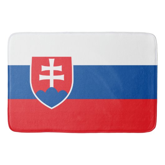 Große Badematte mit Flagge der Slowakei (Vorderseite)