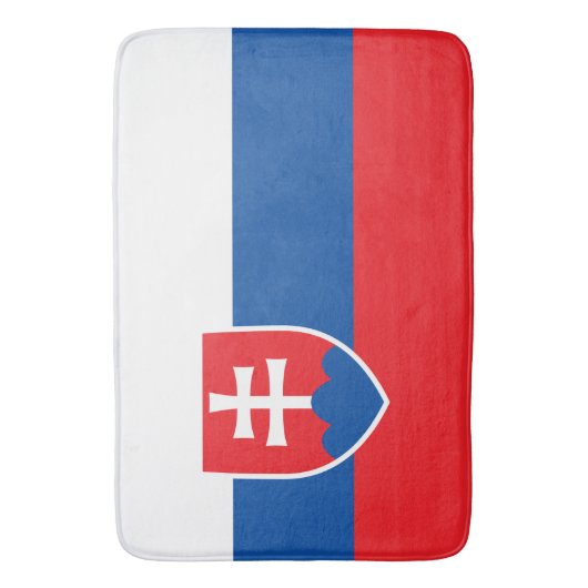 Große Badematte mit Flagge der Slowakei (Vorderseite Vertikal)