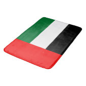 Große Badematte mit Flagge der Vereinigten Arabisc (Schrägansicht)