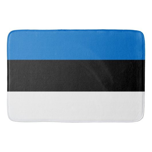 Große Badematte mit Flagge Estlands (Vorderseite)