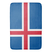 Große Badematte mit Flagge Islands (Vorderseite Vertikal)