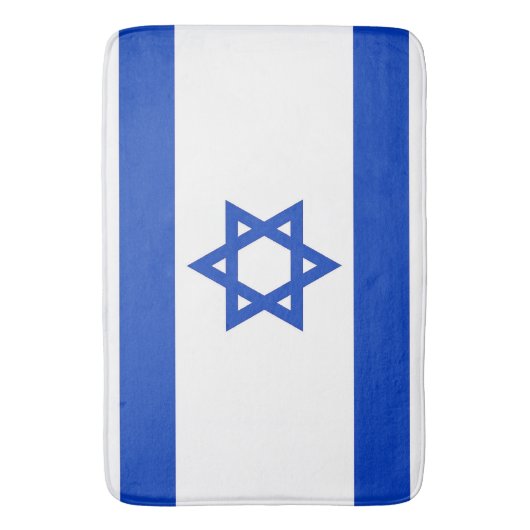 Große Badematte mit Flagge Israels (Vorderseite Vertikal)