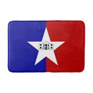 Große Badematte mit Flagge San Antonio
