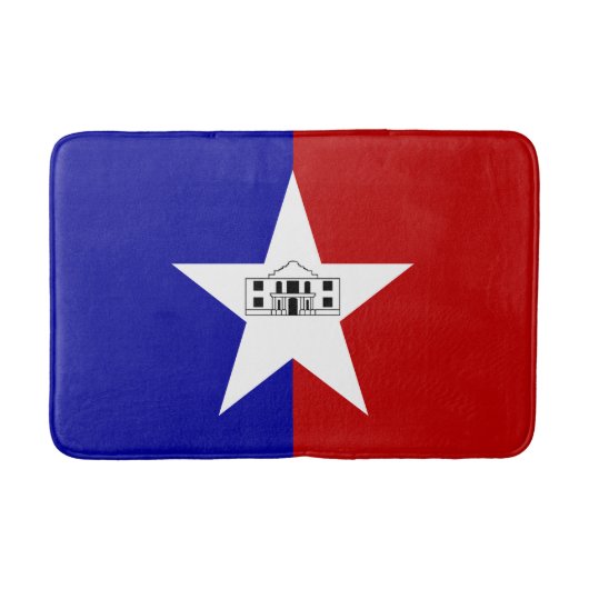 Große Badematte mit Flagge San Antonio (Vorderseite)