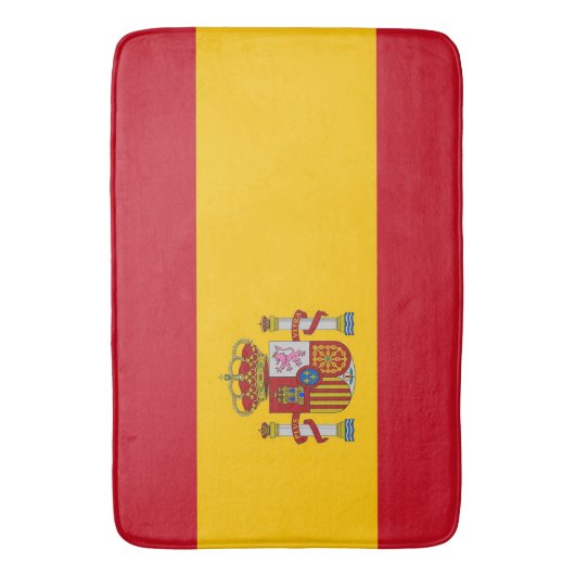 Große Badematte mit Flagge Spaniens (Vorderseite Vertikal)