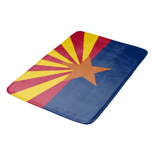 Große Badematte mit Flagge von Arizona, USA (Schrägansicht)