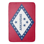 Große Badematte mit Flagge von Arkansas, USA (Vorderseite Vertikal)