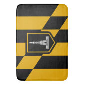 Große Badematte mit Flagge von Baltimore (Vorderseite Vertikal)