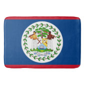 Große Badematte mit Flagge von Belize (Vorderseite)
