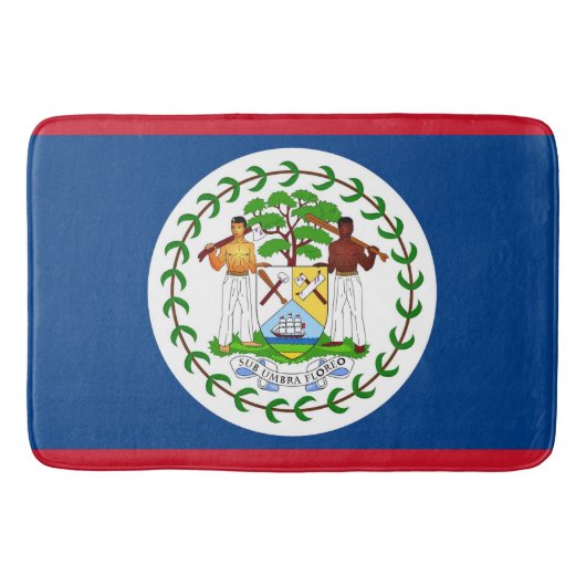 Große Badematte mit Flagge von Belize (Vorderseite)