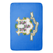 Große Badematte mit Flagge von Connecticut, USA (Vorderseite Vertikal)