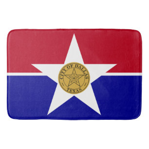Große Badematte mit Flagge von Dallas