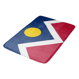 Große Badematte mit Flagge von Denver, USA