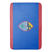 Große Badematte mit Flagge von Guam, USA (Vorderseite Vertikal)