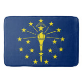 Große Badematte mit Flagge von Indiana, USA (Vorderseite)