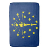Große Badematte mit Flagge von Indiana, USA (Vorderseite Vertikal)