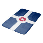 Große Badematte mit Flagge von Indianapolis (Schrägansicht)