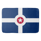 Große Badematte mit Flagge von Indianapolis (Vorderseite)