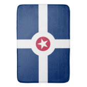 Große Badematte mit Flagge von Indianapolis (Vorderseite Vertikal)