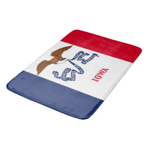 Große Badematte mit Flagge von Iowa, USA