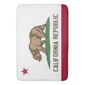 Große Badematte mit Flagge von Kalifornien, USA (Vorderseite Vertikal)