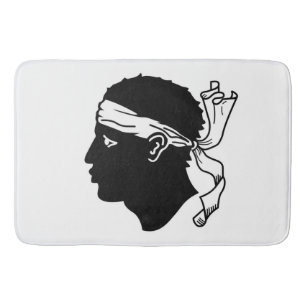 Große Badematte mit Flagge von Korsika