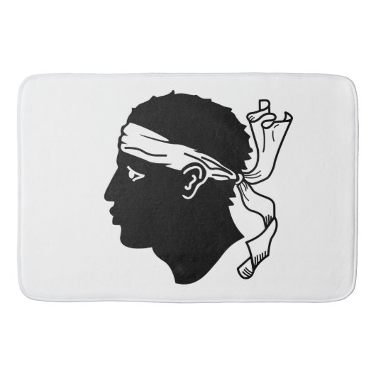 Große Badematte mit Flagge von Korsika (Vorderseite)