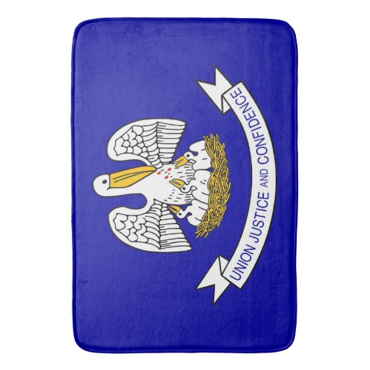 Große Badematte mit Flagge von Louisiana, USA (Vorderseite Vertikal)