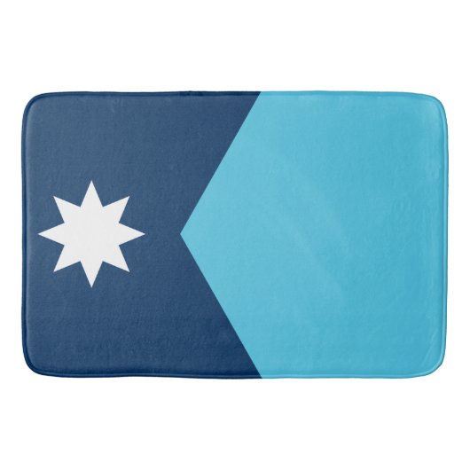 Große Badematte mit Flagge von Minnesota, USA (Vorderseite)