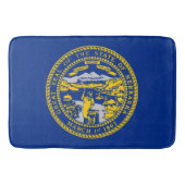 Große Badematte mit Flagge von Nebraska, USA (Vorderseite)