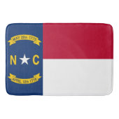 Große Badematte mit Flagge von North Carolina, USA (Vorderseite)