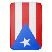 Große Badematte mit Flagge von Puerto Rico, USA (Vorderseite Vertikal)