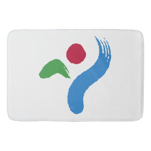 Große Badematte mit Flagge von Seoul, Südkorea