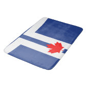 Große Badematte mit Flagge von Toronto, Kanada (Schrägansicht)