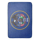 Große Badematte mit Flagge von Utah, USA (Vorderseite Vertikal)