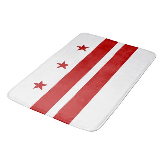 Große Badematte mit Flagge von Washington DC, USA (Schrägansicht)