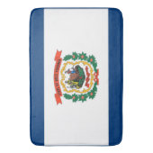 Große Badematte mit Flagge von West Virginia, USA (Vorderseite Vertikal)