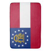 Große Badematte mit georgischer Flagge, USA (Vorderseite Vertikal)