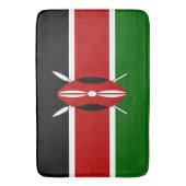 Große Badematte mit kenianischer Flagge (Vorderseite Vertikal)