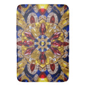 Große Badematte mit kolumbianischen Farben (Vorderseite Vertikal)