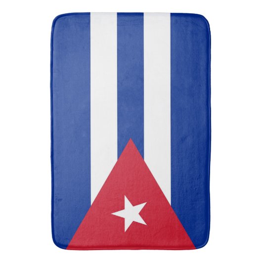 Große Badematte mit kubanischer Flagge (Vorderseite Vertikal)