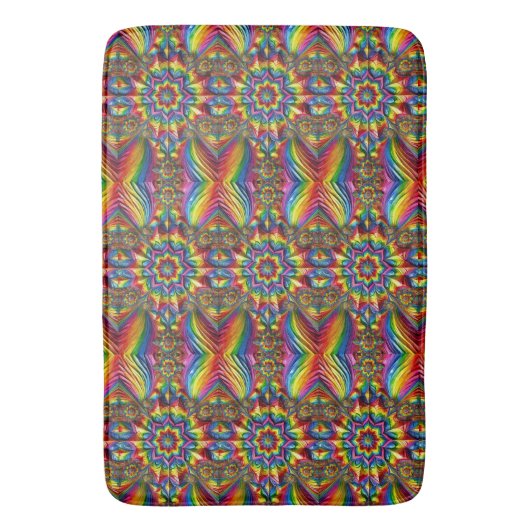 Große Badematte mit LGBTQ-Farben (Vorderseite Vertikal)