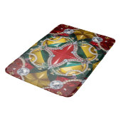 Große Badematte mit Los Angeles Farben (Schrägansicht)