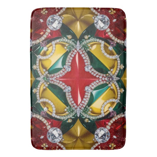 Große Badematte mit Los Angeles Farben (Vorderseite Vertikal)