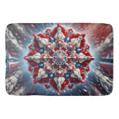 Große Badematte mit norwegischen Farben (Vorderseite)