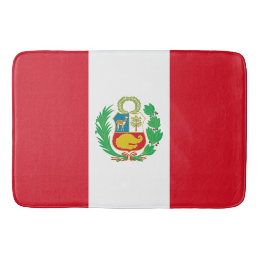 Große Badematte mit Peru-Flagge (Vorderseite)