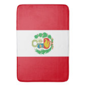 Große Badematte mit Peru-Flagge (Vorderseite Vertikal)